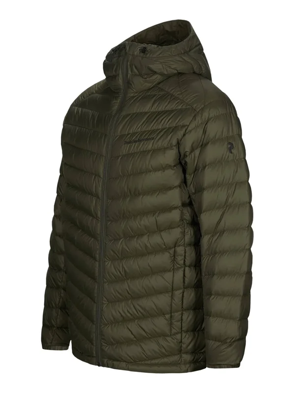 Peak Performance Frost Down Hooded Jacket - Green - Medium