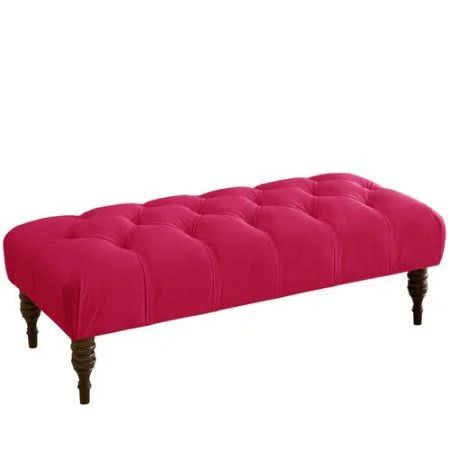 Willa Arlo Interiors Alleyne Tufted Bench - Gray