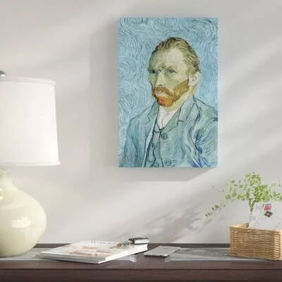 &Self Portrait September 1889& by Vincent Van Gogh Graphic Art Print on Canvas East Urban Home Size: 40x22 H x 26x22 W x 1.5x22