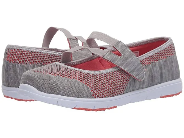 Propet Women's TravelWalker Evo Mary Jane - Size: 7, Light Grey Mesh
