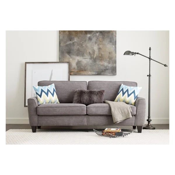 Serta UPH200078 Deep Seating Astoria Sofa, Light Gray