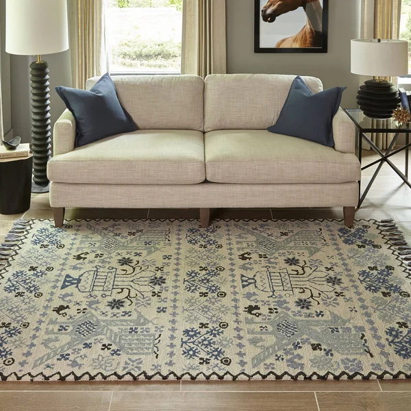 Momeni Tahoe TA-09 3&6x22 x 5&6x22 Blue Area Rug