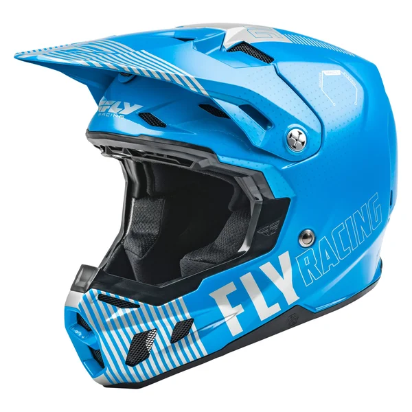 2021 Fly Racing Formula CC Primary Helmet (Blue/Grey - Small)