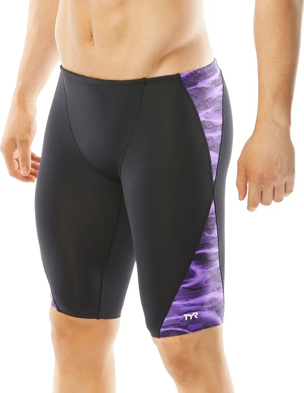 TYR SAMBS7A Men's Lambent Blade Jammer Swimsuit - Purple, 26