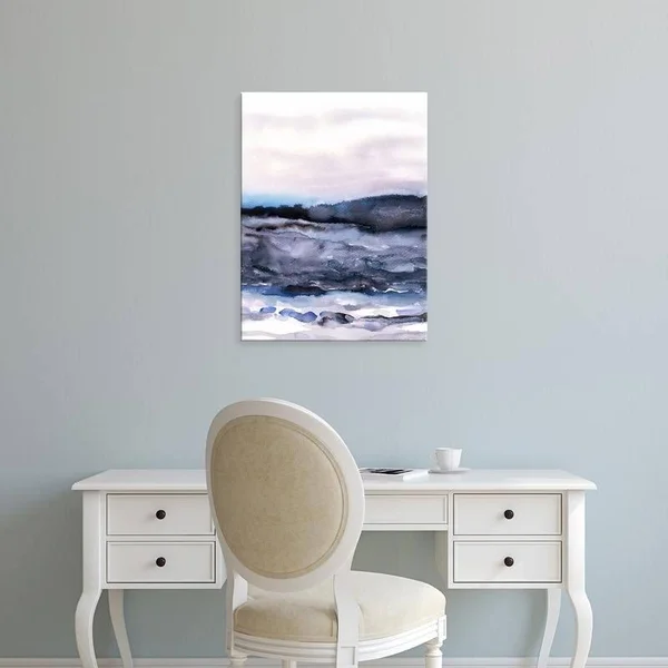 Easy Art Prints Iris Lehnhardt's 'Layers of Colour 2' Premium Canvas Art - 40 x 30 - Brazilian Barnwood Frame