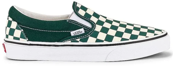 Vans Checkerboard Classic Slip-On (Bistro Green/True White)