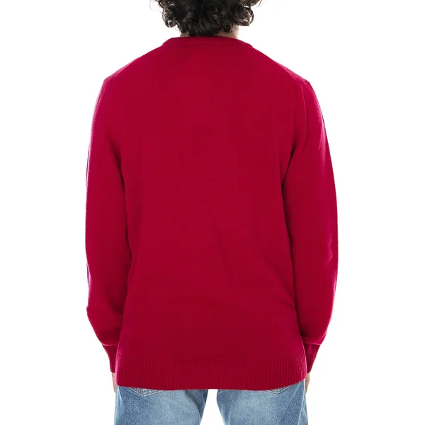 Lacoste Mens Classic 476 Red Pullover Crew-Neck Sweater Size 3