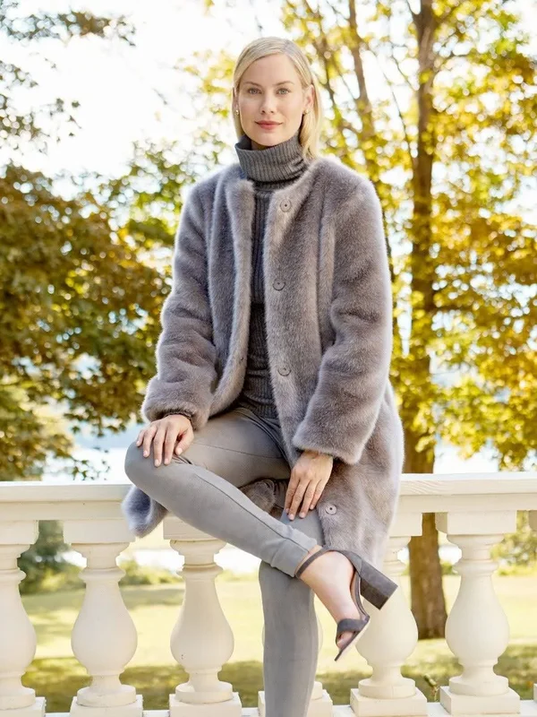 J.Mclaughlin Women's Arlette Turtleneck Heather Grey - Size Extra Small