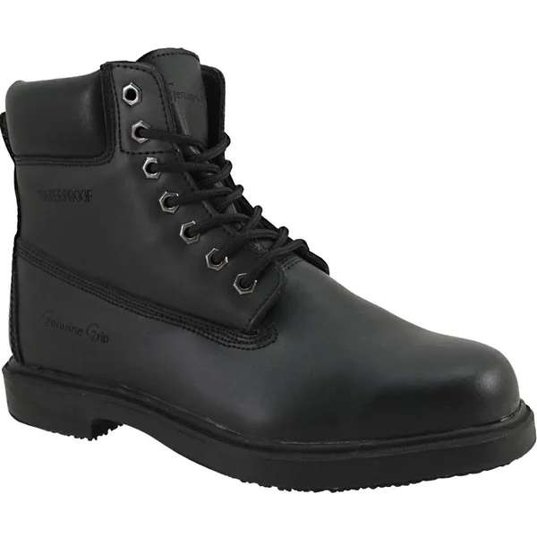 Women's Genuine Grip Footwear Slip-Resistant Waterproof Boot, Size: 5, Black