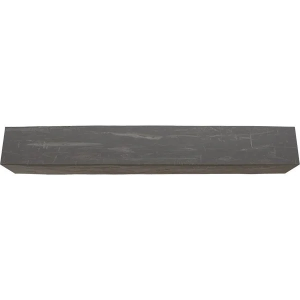 Ekena Millwork MANUHH04X06X60AC 4x22H x 6x22D x 60x22W Hand Hewn Faux Wood Fireplace Mantel - Aged Cedar