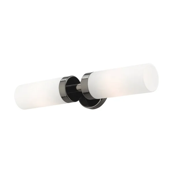 Livex Lighting Aero 2 Light Black Chrome ADA Vanity Sconce 15072-46