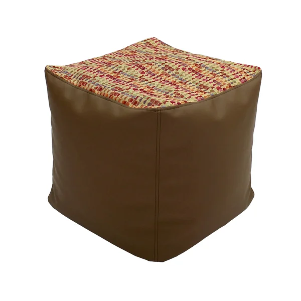 Factory Direct Partners Limited Edition Square Pouf - Black/Chaos Kickflip