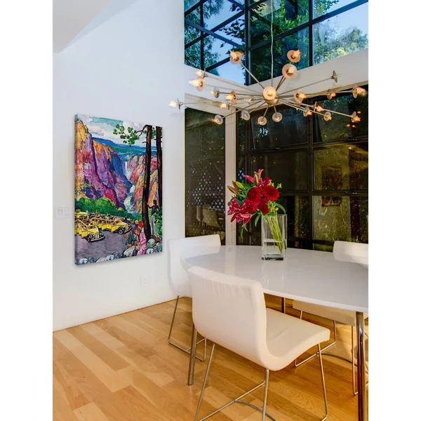 Picturesque View Painting Print on Wrapped Canvas