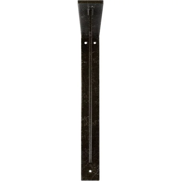 Ekena Millwork BKTM02X16X16BUAWS 2x22W x 16x22D x 16x22H Bulwark Steel BRACKET - Antiqued Warm Silver