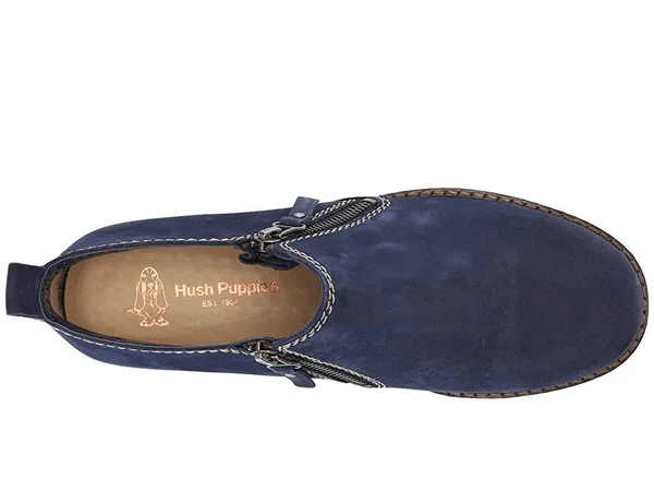 Hush Puppies Mazin Cayto Navy Nubuck, Size: 6, Blue