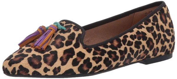 Hush Puppies Sadie Tassel Slip-On 9 Women's Leopard