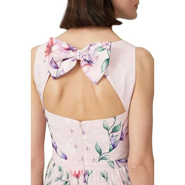 Marchesa Notte - Pleated Blush Dress