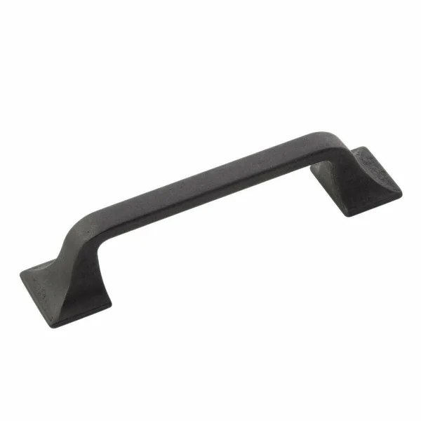 Hickory Hardware H076701-BI-10B Forge Collection Pull 3-3/4 inch (96mm) Hole Center - Center to Center, Black Iron