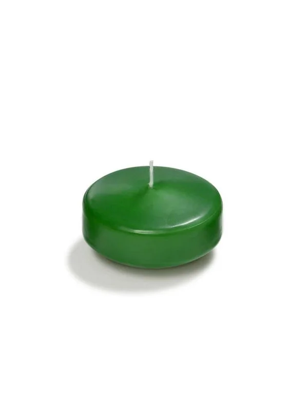 Set of 36 - Bulk Floating Candles, Hunter Green - 2.25x22