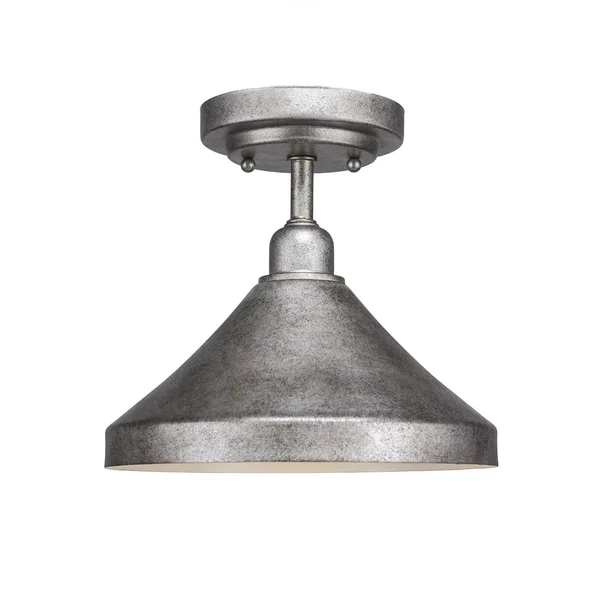 Toltec Lighting 280-AS-418 Vintage - One Light Semi-Flush Mount Aged
