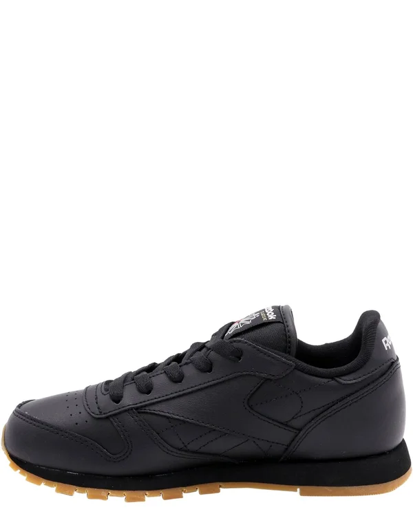 Reebok Classic Leather Black/Gum Preschool Kids& Shoes - Size: 1.5