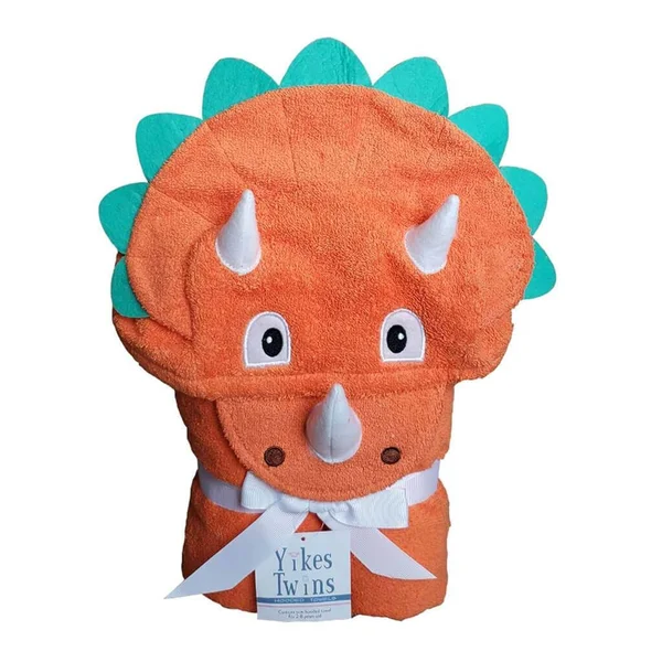 YIKES Twins Dinosaur Hooded Towel