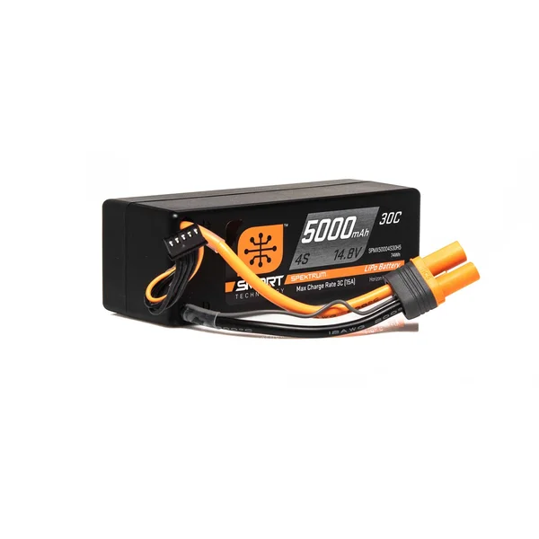 Spektrum 5000mAh 4S 14.8V Smart Lipo 30C Hardcase; IC5 SPMX50004S30H5