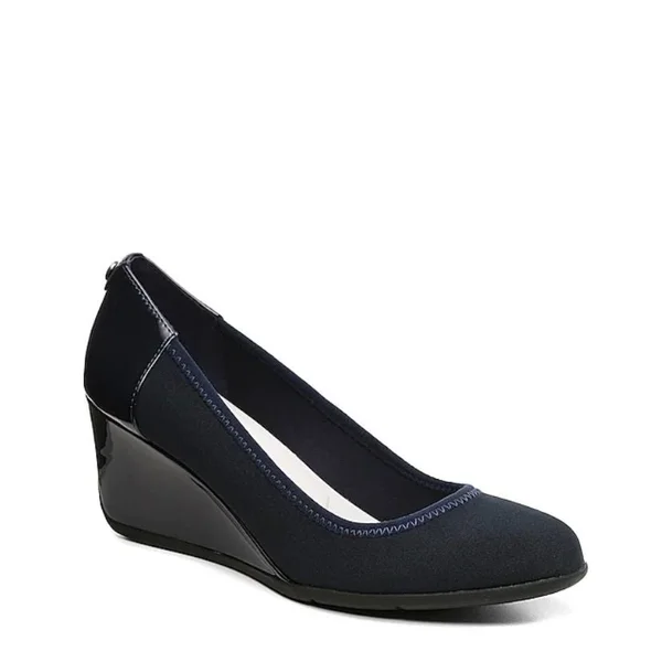 Anne Klein Sport Tena Wedge Pump - Women's - Navy