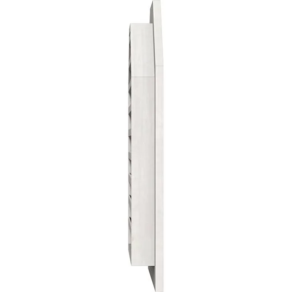 Ekena Millwork GVWOT36X3601SFPPI 36x22W x 36x22H Octagonal Top Gable Vent (41x22W x 41x22H Frame Size): Primed, Functional, Smoo