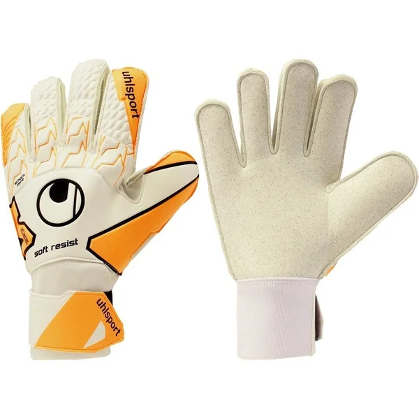 Uhlsport Soft Resist Goalkeeper Gloves Size White 7.5