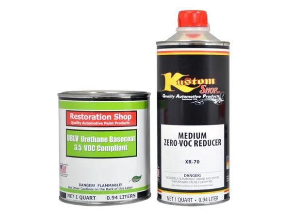 Vintage Burgundy Metallic Quart Kit Low VOC Urethane Basecoat Car Auto Paint Kit