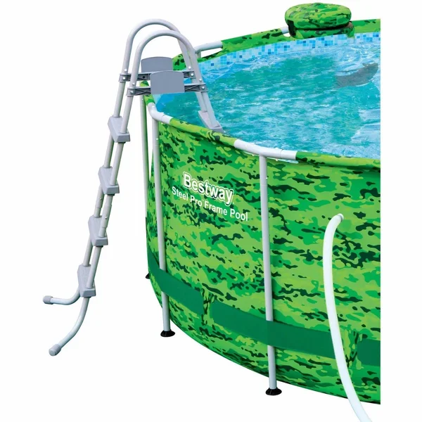 Bestway 14& x 48x22 Camo Steel Pro Frame Above Ground Swimming Pool Set