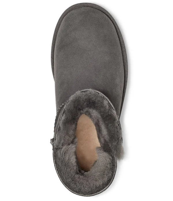 Ugg Women's Bailey Zip Mini Sheepskin 1112481 - 9 - Grey