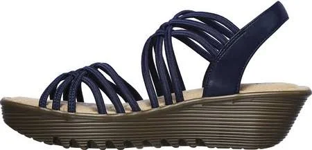 Women's Skechers Petite Parallel Strappy Sandal - Adult, Size: 8 M, Navy