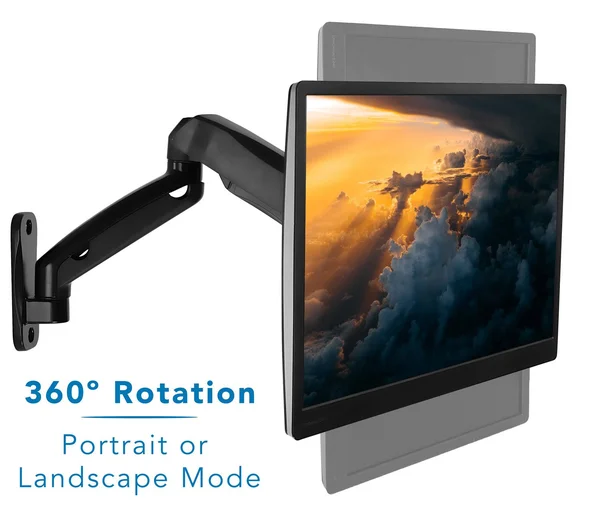 Single Monitor Wall Mount Arm, MI-765, Mount It!