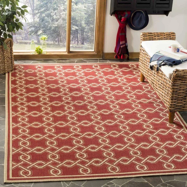 Safavieh Martha Stewart MSR4253-28 2&7x22 x 8&2x22 Red, Creme Area Rug