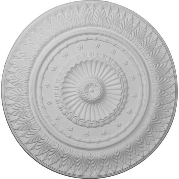 26 5/8x22OD x 2 1/4x22P Christopher Ceiling Medallion - Hand-Painted Clear Yellow