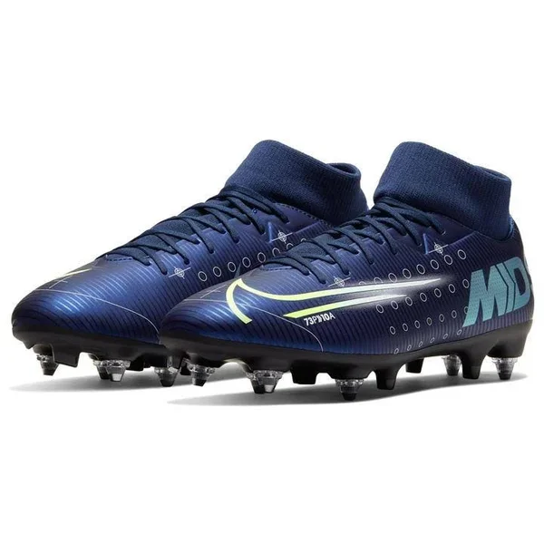 Nike Mercurial Superfly Academy DF Sg Soccer Cleats - Size 10 (45), BlueVoid/Silver