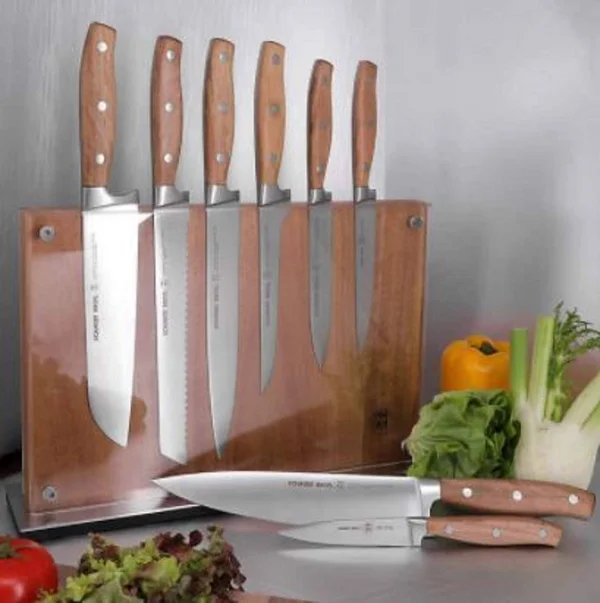 Schmidt Brothers Forge Series 10-Piece Knife Block Set, Beige