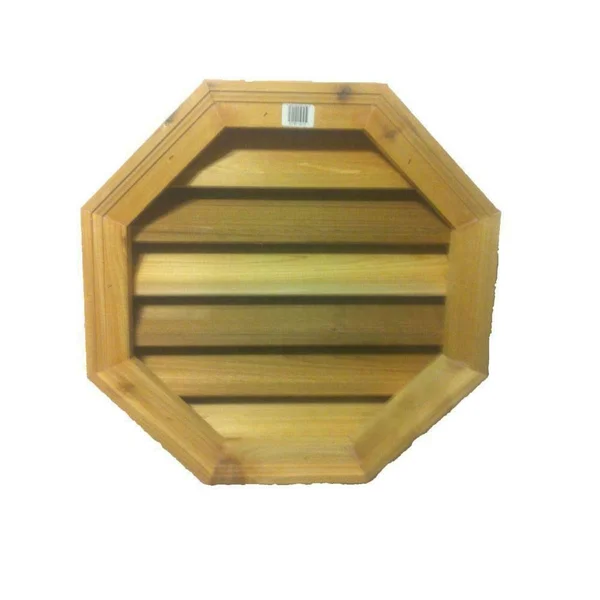 Al&s Millworks Siding VENTILATION Attic Wood Louver Gable Vent Octagon Cedar