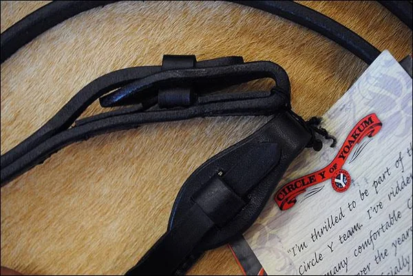 Circle Y Goodnight Split Reins Black