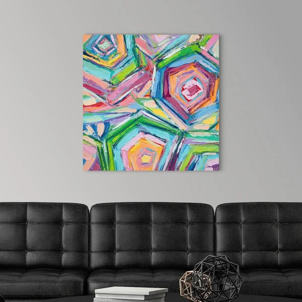 Beach Umbrellas, Canvas Wall Art, 30x30, Great Big Canvas
