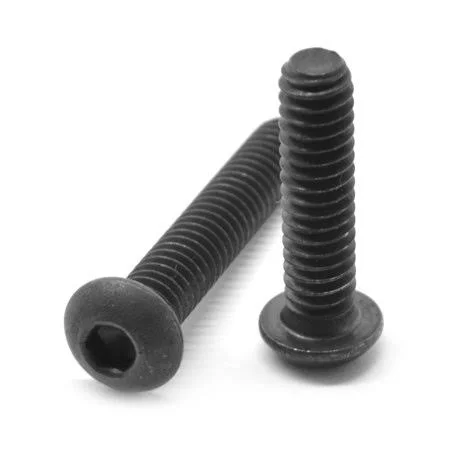 1/2 inch-13 x 3 1/2 inch (FT) Coarse Thread Socket Button Head Cap Screw Alloy Steel Black Oxide Pk 25 - Men's