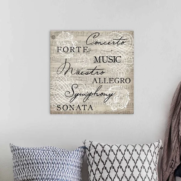 Musical Beauty IV, Large Solid-Faced Canvas Wall Art Print, Great Big Canvas