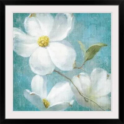 &Indiness Blossom Square Vintage IV& Danhui Nai Painting Print Laurel Foundry Modern Farmhouse Format: Black Frame - Size: 32x22