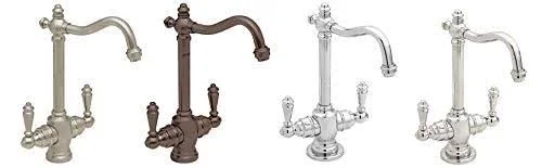 Westbrass D205-12 Victorian Traditional Two Handle Instant Hot/Cold Water Dispenser Faucet Oil Rubbed Bronze