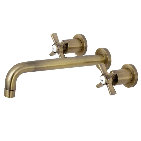 Kingston Brass KS8026ZX Millennium 2-Handle Wall Mount Roman Tub Faucet Polished Nickel