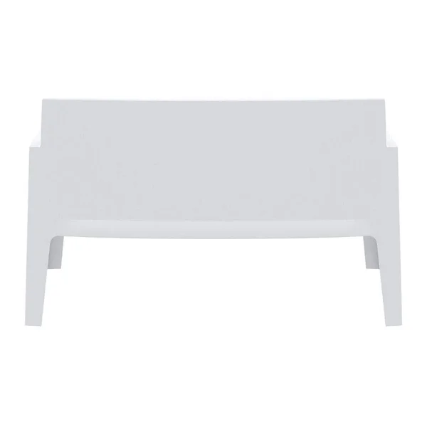 Compamia Box Resin Outdoor Bench White