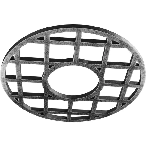 Ekena Millwork CMPP32ONASV 32x22OD x 11 5/8x22ID x 1x22P O&Neal Architectural Grade PVC Pierced Ceiling Medallion, Antiqued Silv