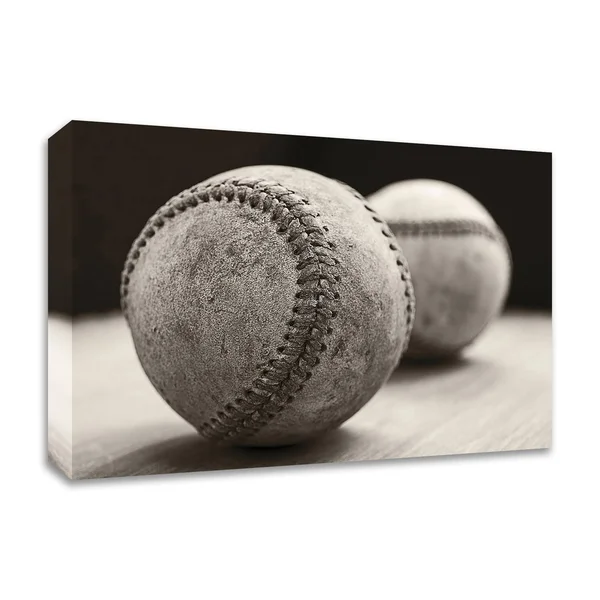 Old Baseballs by Edward M. Fielding - Print on Canvas, Ready to Hang